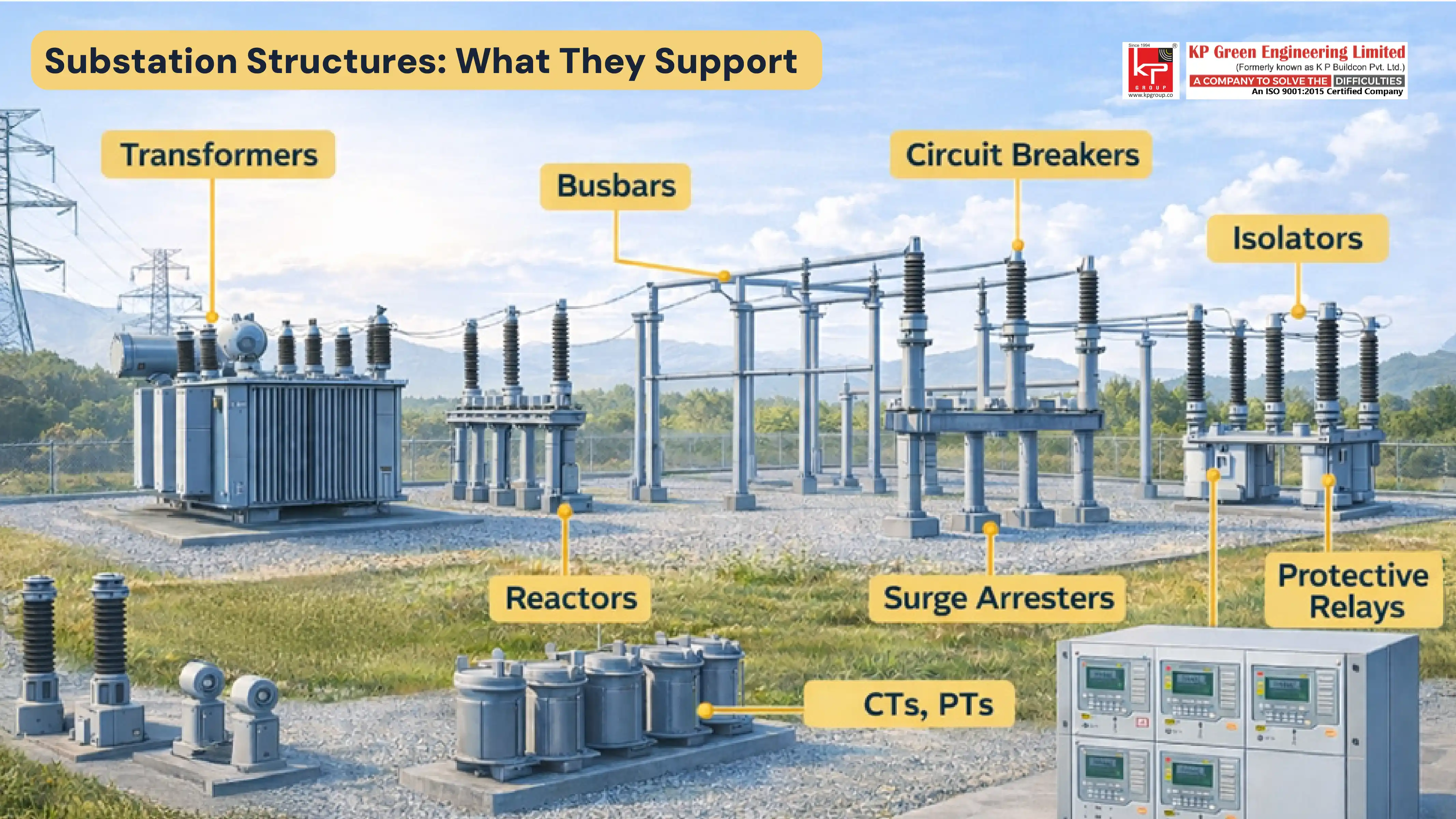 Substation Structures What They Support